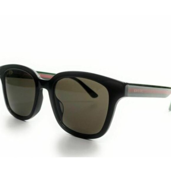 Gucci Men's Black and Grey Square Sunglasses!